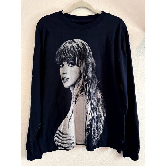 Taylor Swift Eras Tour Official Merch Blue Long Sleeve Tee Medium Tshirt - Picture 2 of 5